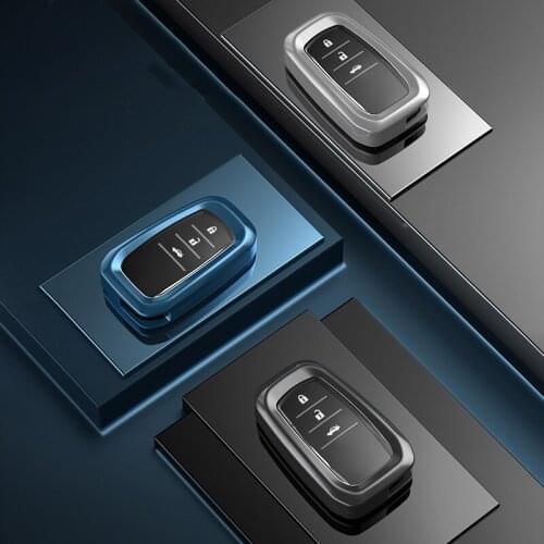For Toyota Camry Corolla 2016 High Quality New Upgrade Smart Key Shell Aluninum Alloy TPU Key Protector Key Case Accessories