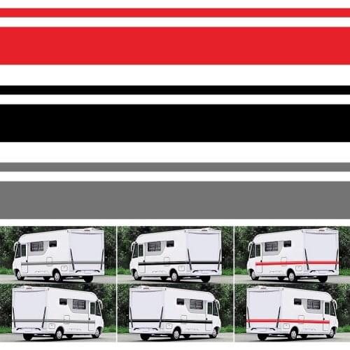 Hot Sale 5pcs RV Vinyl Stripe Anti-scratch Graphic Sticker Decal Camper Car Stripe Accessory Fast Shipping