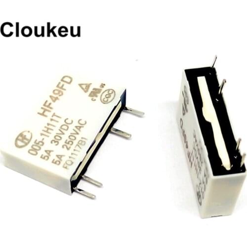 HF49FD-005-1H11 1H11T 1H12 1H12T 5V 5A Relay DIP4