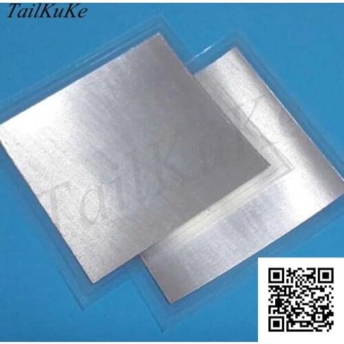 Indium foil 99.995% dimensions: 100mm*100mm*1mm laser heat radiation coating sealing material
