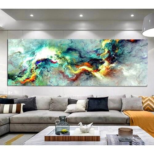 DDWW Large Abstract Sky Colorful Clouds Canvas Painting Posters Print Modern Wall Art Pictures For Living Room Home Decor