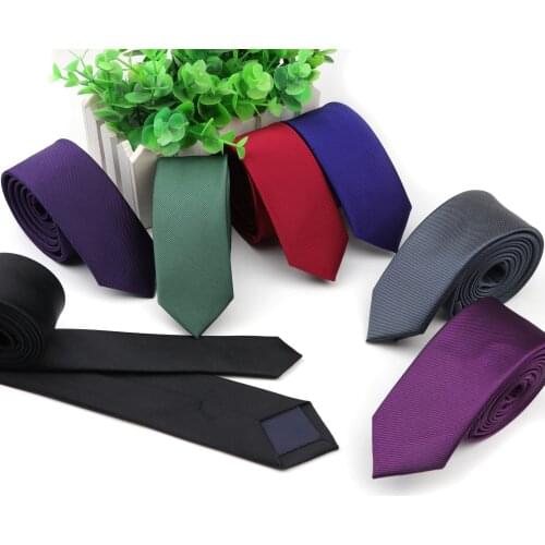 Mens Ties New Classic Solid Tie 5cm Skinny Jacquard Business Man Necktie Accessories Daily Wear Cravat Wedding Party Gift