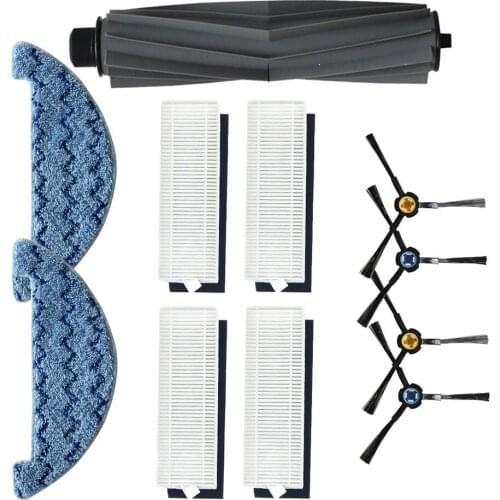 Main Brush Side Brush for Chuwi ilife A7 A9S Robot Vacuum Cleaner Parts Replacement Mop Cloth Primary Dust Filter HEPA Filter