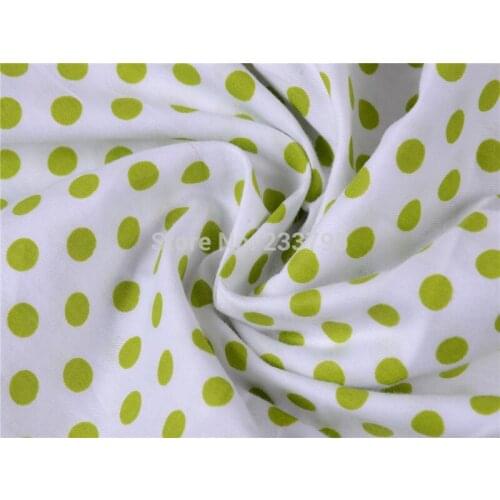Lowest price! 1 meter Green Point Assorted round dots Series Cotton Fabric sewing cloth Diy Cloth for Patchwork Tilda AA-001