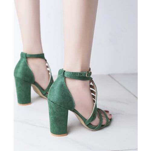 High Heels Strap Open Toe Gladiator Platform Shoes Summer Sandals Ladies Woman Big Size 43