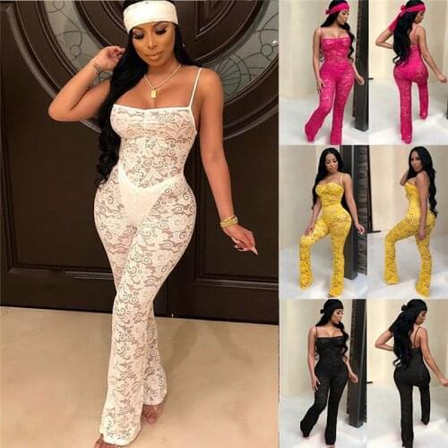 HIRIGIN Sexy Women Jumpsuit Romper Sleeveless Playsuit Bodycon Lady Night Clubwear Outfit