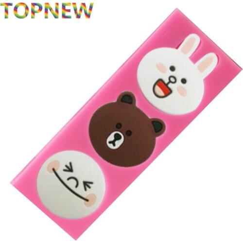 DIY Silicone Cartoon Bear Rabbit Fondant Cake Mold Chocolate Baking Molds for Cupcake Cookie Decorative
