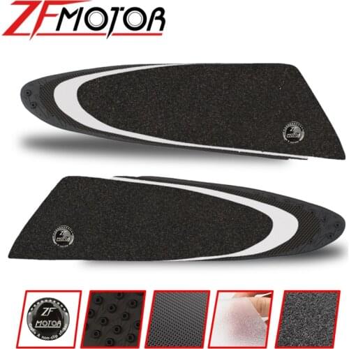 Motorcycle Tank Traction Pad Side Gas Knee Grip Protector Anti slip sticker Black Cover For kawasaki Z900 2017 Tank Pad