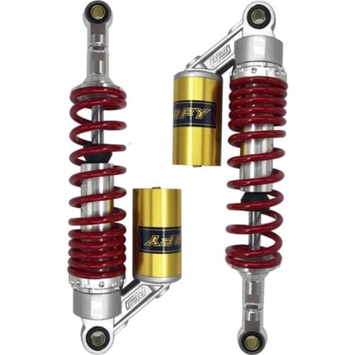 Universal 1 Pair 360mm New Motorcycle Rear Air Shock Absorber Suspension 7mm Spring for Honda Yamaha Suzuki RED