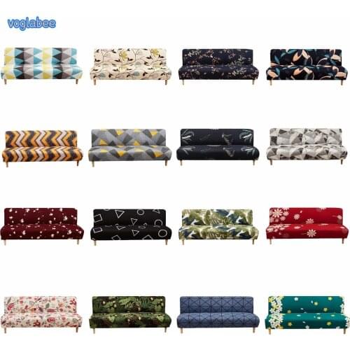 Universal Armless Sofa Bed Cover Folding Modern Seat cover New All-inclusive Stretch Cover Protector Elastic Futon Spandex Cover