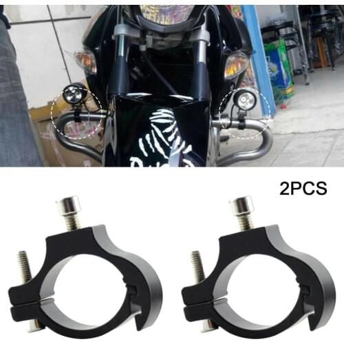2pcs Universal Motorcycle Headlight Bracket Tube Fork Spotlight Holder Clamp Mounting Handlebar Clamp Kit Accessories New 2021