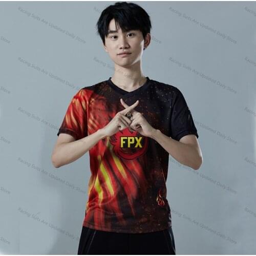 2021LPL Spring Korea FPX Jersey S11 Out of Conquer T-shirt Surrounding FPX Team Uniform 2021 LOL League FunPlusPhoenix Jersey