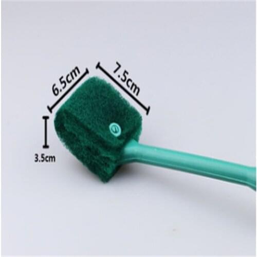 High Quality Double Sided Head Sponge Aquarium Window Glass Algae Cleaning Brush Fish Tank Brushes Aquarium Cleaning Brush