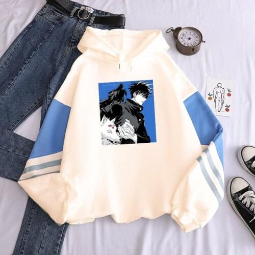 Janpanese Anime Jujutsu Kaisen Fushiguro Megumi Printing Hoodie Sweatshirts Unisex Cartoon Streetwear Hip Hop Long Sleeve Hoodie