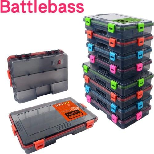 1PC 13 Compartments Fishing Tackle Box Waterproof Fishing Tackle Box Fishing Lure Spoon Hook Bait Storage Case Utility Box