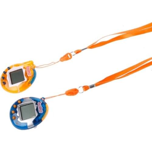 1 PC LCD Virtual Digital Pet Handheld Electronic Game Machine Toy With Lanyard