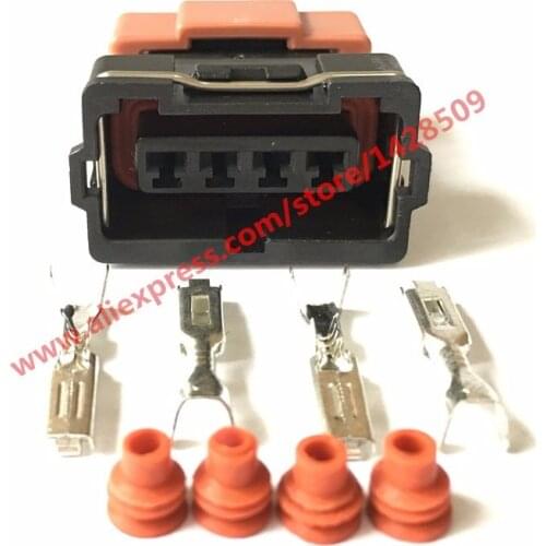 10 Sets 4 Pin Auto Connector 10378 Female For Toyota 4 AGE 16V TPS Mitsubishi KA24 SR20 MAF EVO Lancer TPS Connector