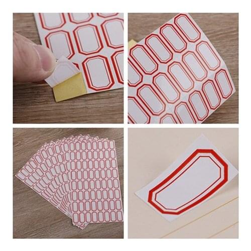 10sheets/pack (64pcs/sheet) Stationery Label/Sticker White Label Write Name Sticker Blank Sticker Label Child Stationery Sticker