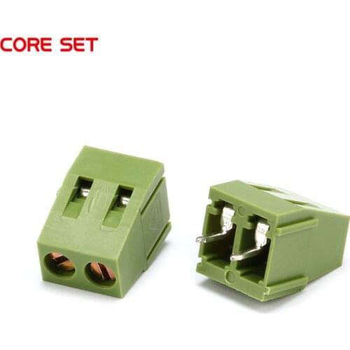 10PCS KF128-2P 2PIN Plug-in Screw Through Hole Terminal Block Connector 5mm Pitch 300V/10A