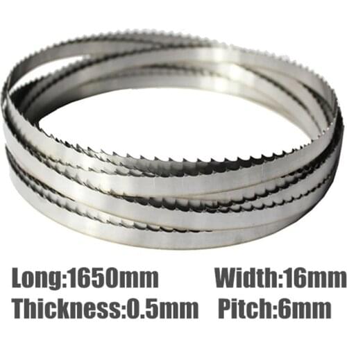 3Pcs 1650*16*0.5mm Meat Band Saw Blades 1650mm Bone Blades 16*0.5*1650mmSaw Blades For Meat Bone