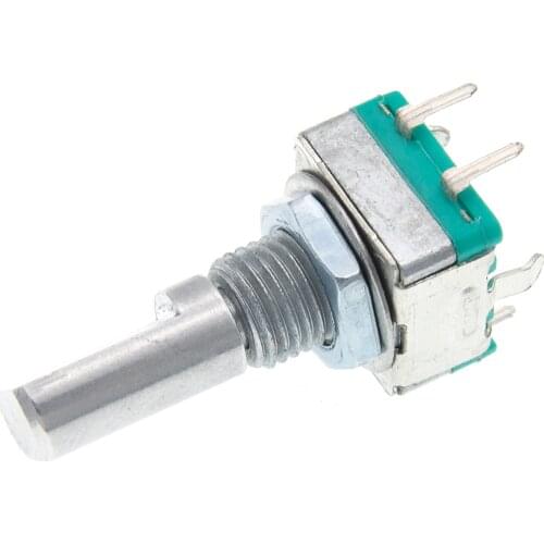 5pcs Rotary encoder,code switch/EC11/ audio digital potentiometer,with switch,5Pin, handle length 20mm