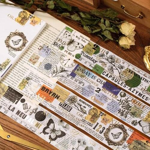 60x350mm Fantasy Fragment Series Washi Tape Adhesive Washi Tape Kawaii DIY Decorative Masking Tape for Scrapbooking Photo Album