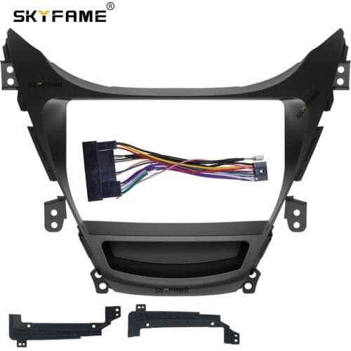 SKYFAME Car Frame Cable For HYUNDAI Elantra Avante 2012-2013 Screen Audio Dash Panel Frame Fascia