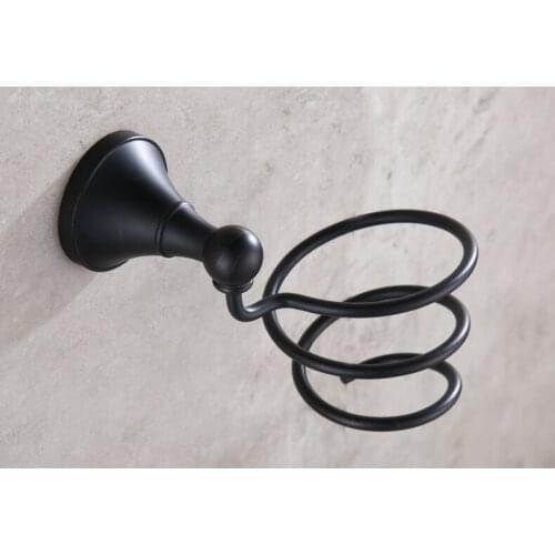 Black Oil Rubbed Brass Hair Dryer Holder Wall Mounted Dryer Holder Bathroom Accessories Bath Hardware Bathroom Fitting mba861