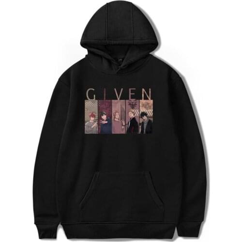 GIVEN Japan Anime Casual Hoodies Men Women Yaoi Bl Given Given Yaoi Harajuku Vintage Manga Unisex Streetwear Mens sweatshirt