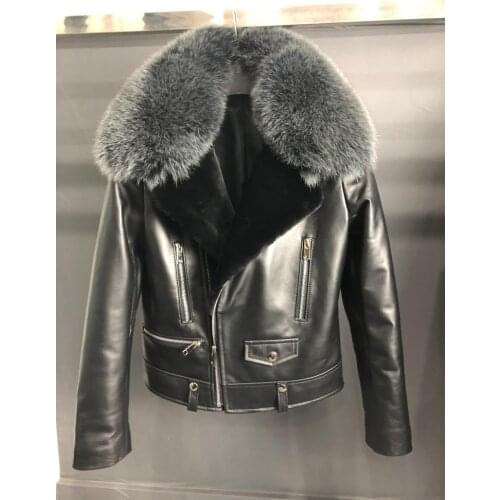 Eva freedom Womens Winter Leather Jackets