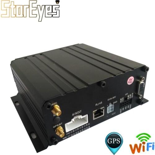 H.264 AHD 720P 4Ch HDD SD Card GPS WIFI Mobile DVR for Trailer Truck Taxi Vehicle Car School Bus