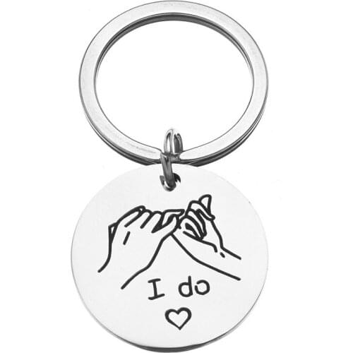 I Do Me Too KeyChain Jewelry Cute Handle Key Ring For Women Girl Couple Gift