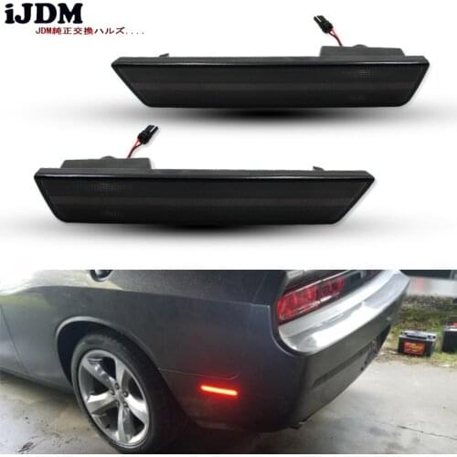 IJDM Car 36-SMD Red 12V For 2008-2014 Dodge Challenger,For 2011-2014 Dodge Charger Rear Side Marker Lamps w Red LED Lights