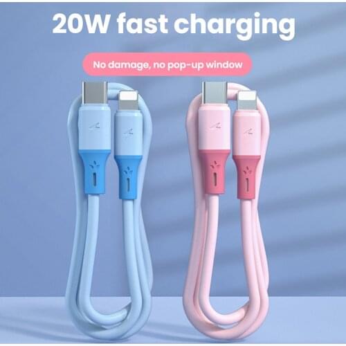 20W PD USB Type C Cable for iPhone 12 11 Pro Xs Max X 8 Fast Charging Charger for MacBook iPad Pro Type-C USB C Data Wire Cord