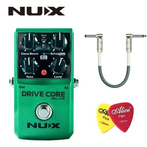 NUX Drive Core Deluxe Overdrive Classical Electronic Pedal Guitar Effect Pedal Mixture of Boost Overdrive Sound True Bypass