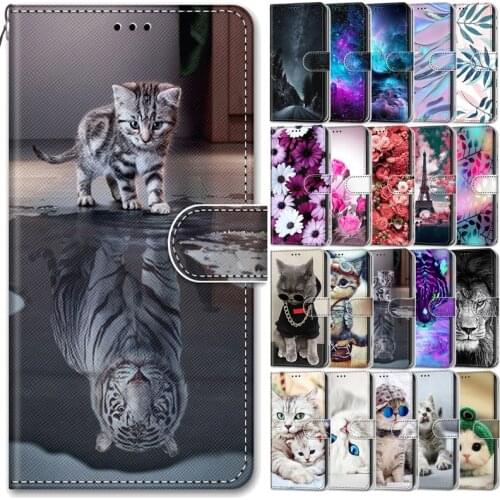 Leather Wallet Case For Xiaomi Poco M3 Pro 5G Flip Cover na For Xaomi Mi PocoM3 Pro MiM3 M3Pro Painted Animal Case Phone Bags