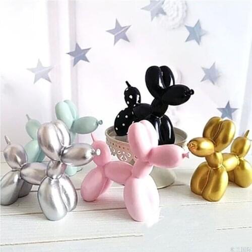 Small balloon dog resin crafts gift cake baking home decorations party dessert desktop decoration cake decoration supplies