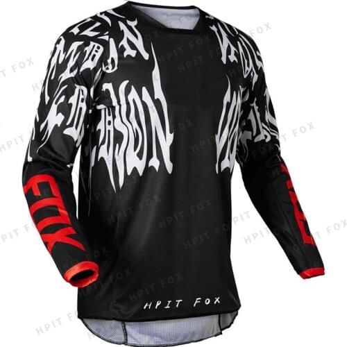 2022 Mens Downhill Jerseys Hpit Fox Mountain Bike MTB Shirts Offroad DH Motorcycle Jersey Motocross Sportwear Clothing FXR Bike