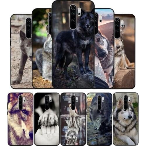 Wolf dog Soft Silicone black Phone Case For Redmi 4A 4X 5PLUS 5A NOTE 9S 9 8T 8 7 6 5 4 PRO