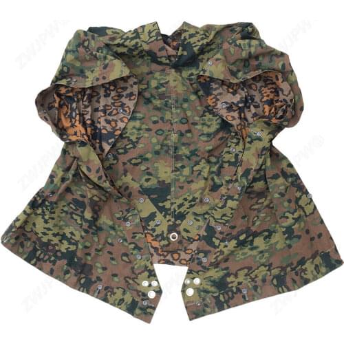 WWII WW2 GERMAN ARMY OAKLEAF CAMO REVERSIBLE PONCHO TENT ZELTBAHN WORLD WAR II SOLDIER MILITARY WAR REENACTMENTS EQUIPMENT