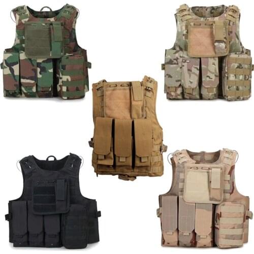 New CS Shooting Protection Gear Vest Military Combat Training Camping Hunting Multi-function Tactical Waistcoat