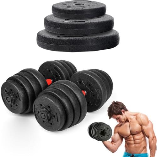 One Pair Weight Dumbbell Set Fitness Dumbbells Detachable DIY Barbell Equipment Arm Muscle Trainer Exercise For Body Workout