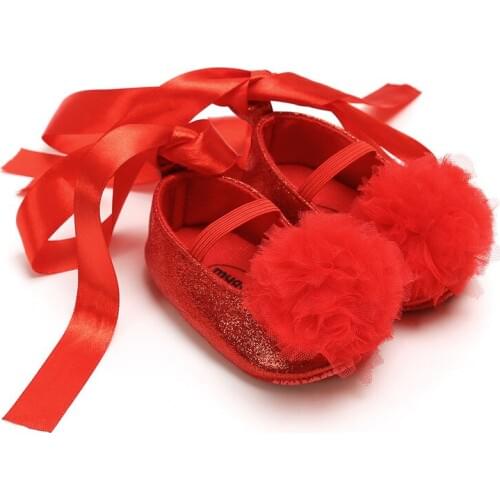 Infant Baby Girls Cute First Walkers Soft Sole PU Leather Baby Crib Bow Shoes 0-18 Months Moccasins Baby Shoes 7 Colors New