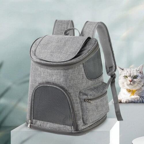 Pet Cat Backpack Waterproof Oxford Fabric Carrier Bag Breathable Mesh Backpack For Small Dogs Kitten Multifunctional Carry Bags