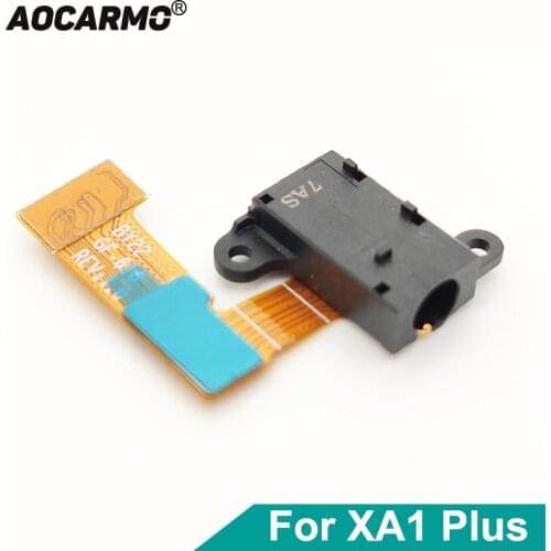 Aocarmo For SONY Xperia XA1 Plus G3421/G3423/SM11 XA1P Headset Jack Headphone Hole Connector Flex Cable