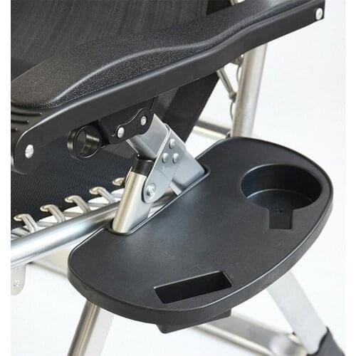HOT SALE Foldable Reclining Chair Clip on Side Table Cup Drink Holder Garden Lounger Tray