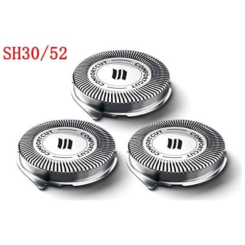 3pcs Razer Blade Replacement Shaver Head for Philips Norelco SH30/52 Series 1000 2000 3000 S738 HQ64 PT720 PT724 S5010 PT722