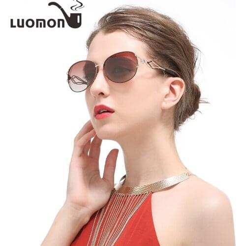 LUOMON Butterfly Womens Sunglasses Brand Designer Vintage Classic Glasses Outdoor Full Frame Eyewear Polarized Female