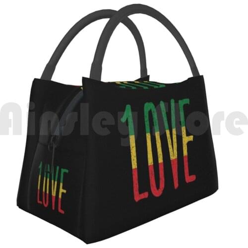 Cooler Lunch Bag Picnic Bag Rasta Reggae Music One Love Peace Rasta Reggae Hat Facial Jamaica Rastafari