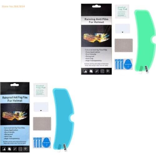 T8WF Motorcycle Safety Driving Nano Coating Sticker Helmet Lens Anti-fog Film Sticker Cycling Helmet Equipment